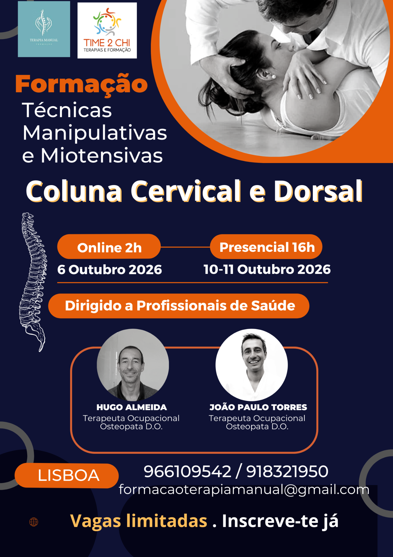 Técnicas Manipulativas e Miotensivas da Coluna Cervical e Dorsal