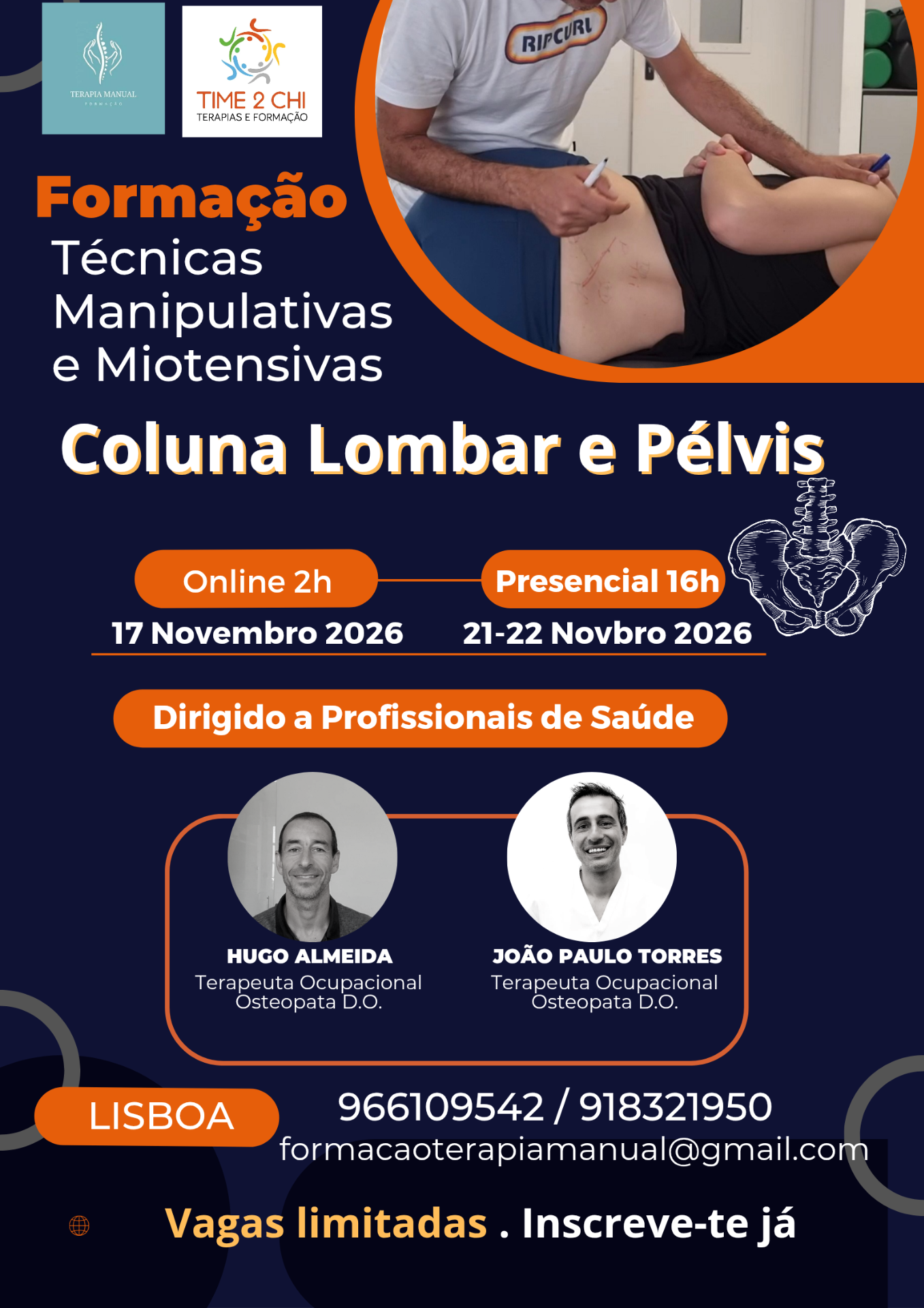 Técnicas Manipulativas e Miotensivas da Coluna Lombar e Pélvis